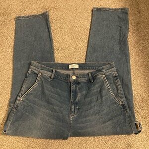 LOFT Women's Straight Leg Jeans - Dark Blue